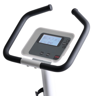 motion cycle 100 med <p>Der Lenker unseres motion cycle 100 med ist ergonomisch geformt und verfügt über einen rutschfesten Griff. Dadurch wird eine komfortable und stabile Handhabung während des Trainings gewährleistet. Zudem können mehrere veschiedene Haltepositionen eingenommen werden.</p>

<p>Der Monitor verfügt lediglich über wenige Tasten, wodurch die Bedienung einfach und übersichtlich ist.</p>
