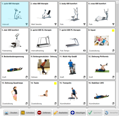 mtmCUBE Komplettpaket <p>Sind die Trainingspläne angelegt, können die Kunden einfach und weitestgehend selbstständig hochwertig trainieren. Die Durchführung erfolgt an den Kraftgeräten mit minimalem Bedienaufwand, bei den Cardiogeräten weitestgehend ohne nötigen Tastendruck. Die freien Übungen können auf der Kundenansicht des Touch-PCs schnell und einfach eingesehen und ggf. als erledigt gekennzeichnet werden.</p>
